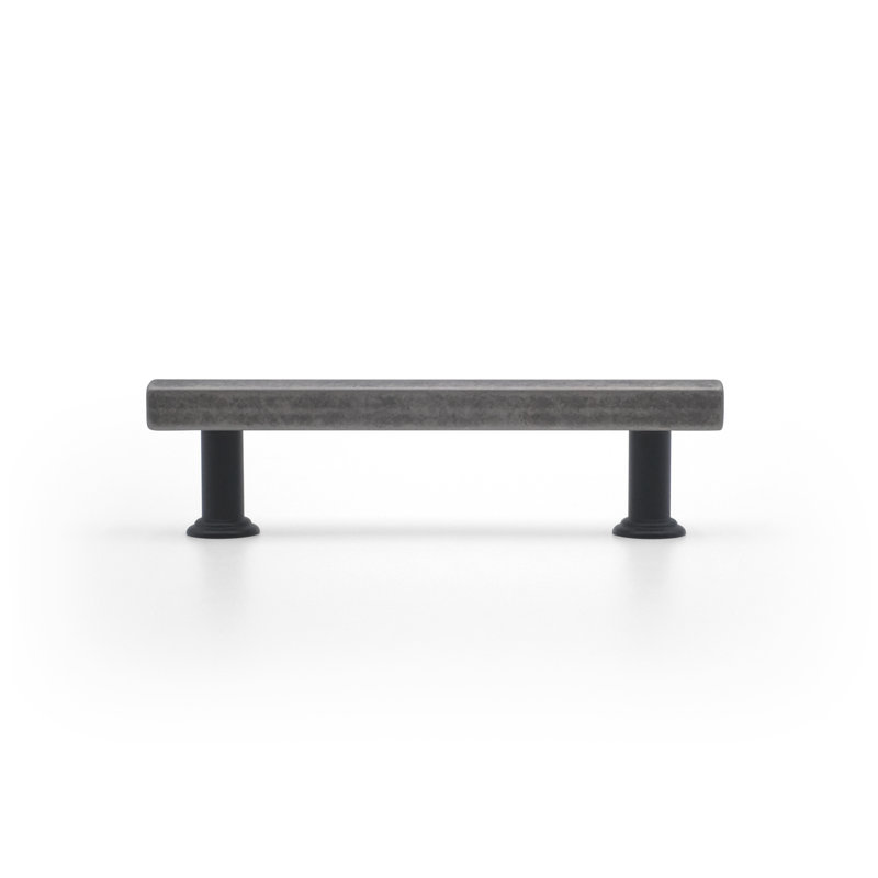 Mod Two Tone Bar / Handle Pull, Matte Black/Weathered Nickel, 5"