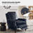 Andrena Genuine Leather Recliner with Nailhead Trim-1743651009