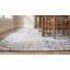 8x11 Ivory Hand-Knotted Wool Linear Maze Motif Tribal Modern Contemporary Carpet Rug
