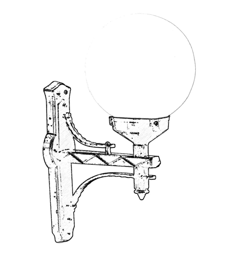 Außenwandleuchte mit Arm Afifah