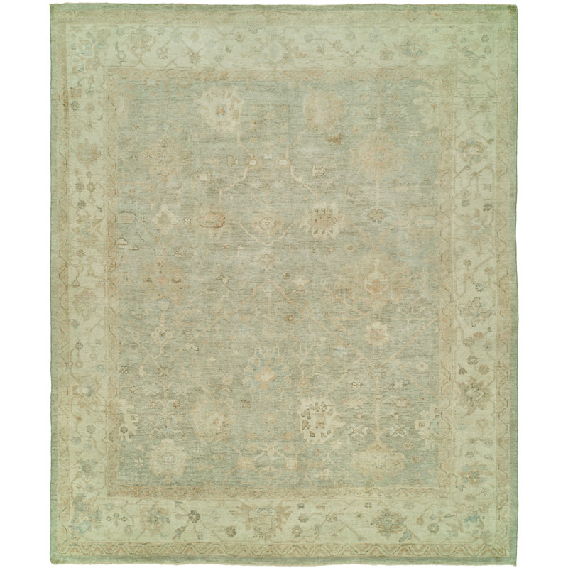 Hand Knotted Wool Ikat Area Rug, Rectangle 2' x 3'