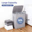 Double Laundry Hamper With Lids Removable Bags Dual Compartments For Sorting Clothes