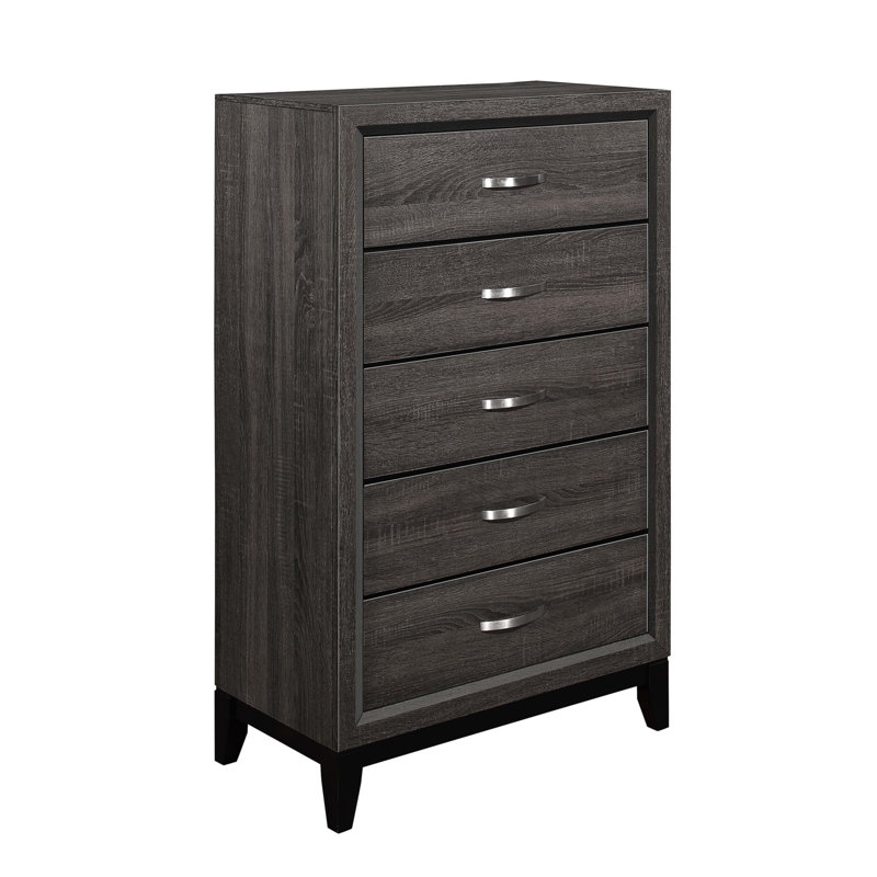 Commode au design contemporain gris