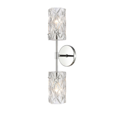 Applique murale 2 lumières Forma de Crystal - chrome poli