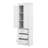 Tall Narrow Storage Cabinet With Doors, Drawers, And Adjustable Shelves, Wood Storage Cabinet For Bathroom Office Kitchen-114229465