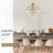 17-Light Gold Linear Chandelier, Ceiling Light For Dining Living Room-597722055