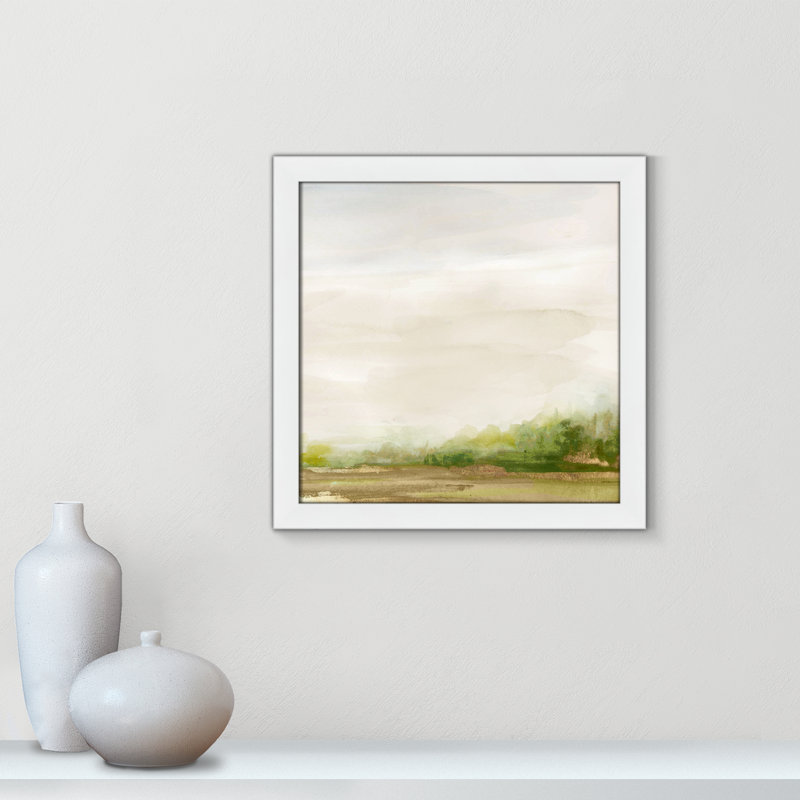 Icare Evening Stroll - peinture encadrée, H 18 po x l 18 po x P 1,12 po, Cadre blanc