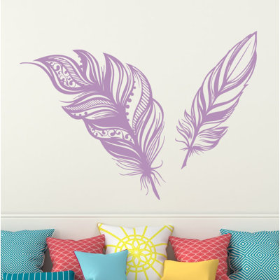 Adhésif décoratif plumes