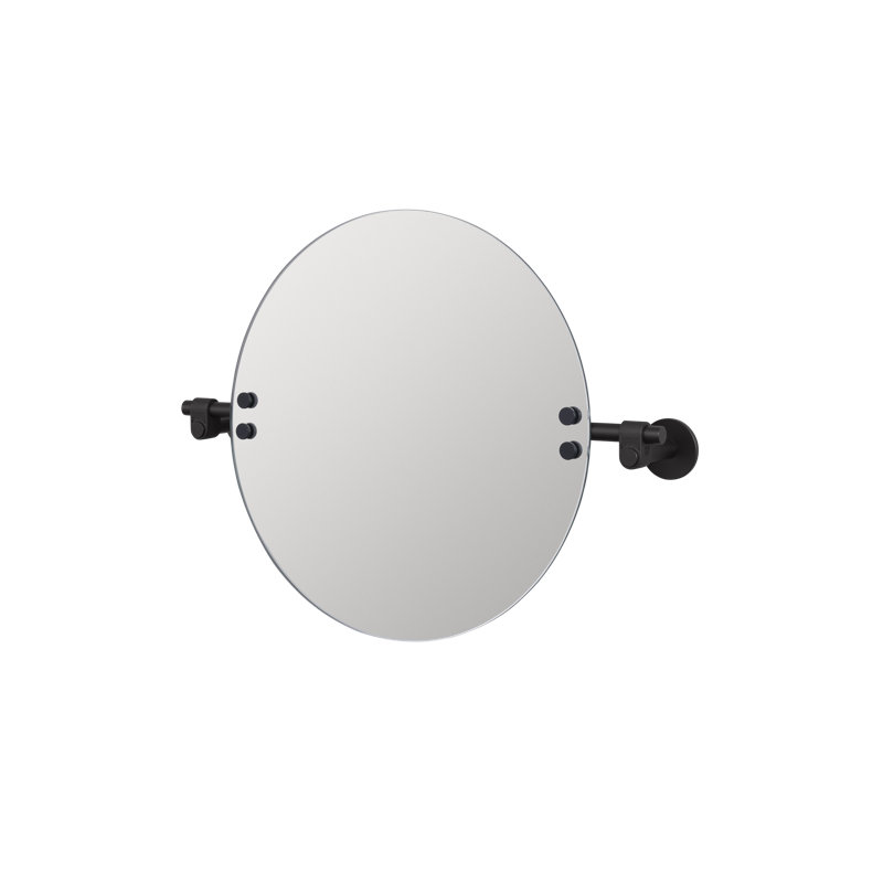 MIROIR / PETIT / FONTE / NOIR, Noir satiné, 15,75 po x 21,1 po 