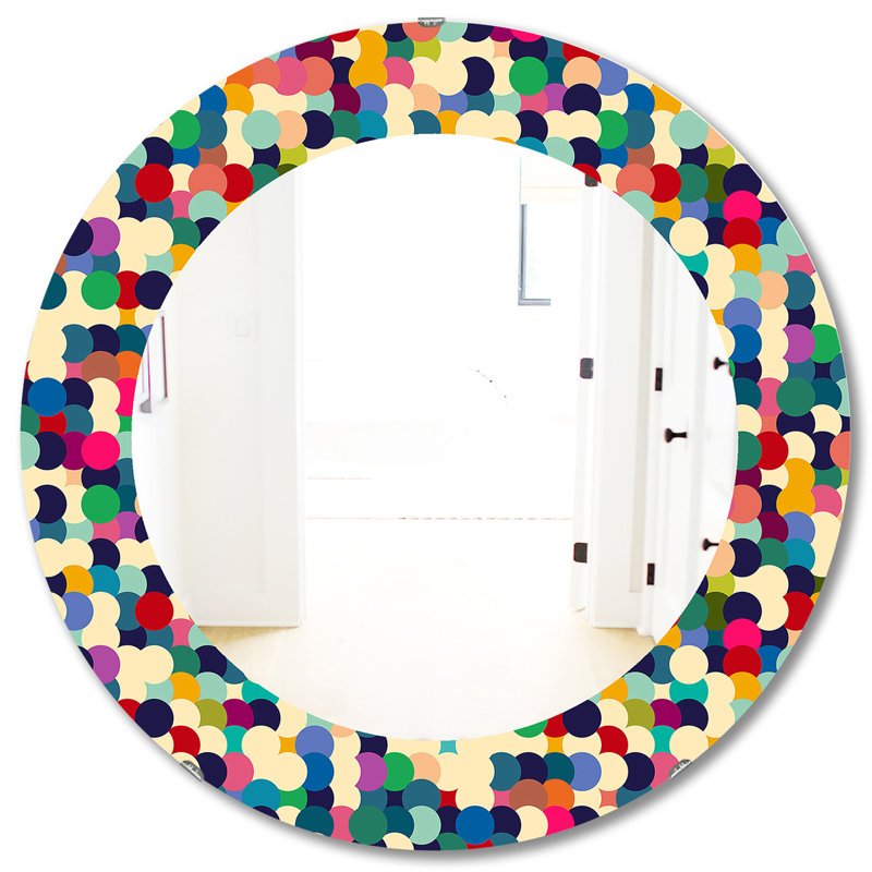 Miroir mural Circular Dance 7, H 31,5 po x l po