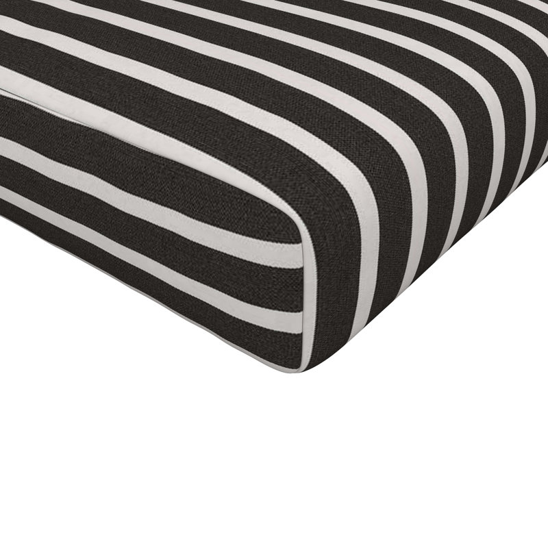 Sunbrella® Outdoor 3.5'' Ottoman Seat Cushion, Sunbrella Shore Classic