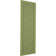 True Fit PVC Single Panel Herringbone Modern Style Fixed Mount Shutters