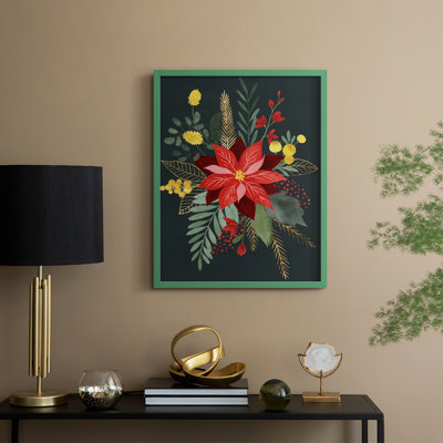 «Bright Christmas Night Collection», reproduction encadrée B - bois massif