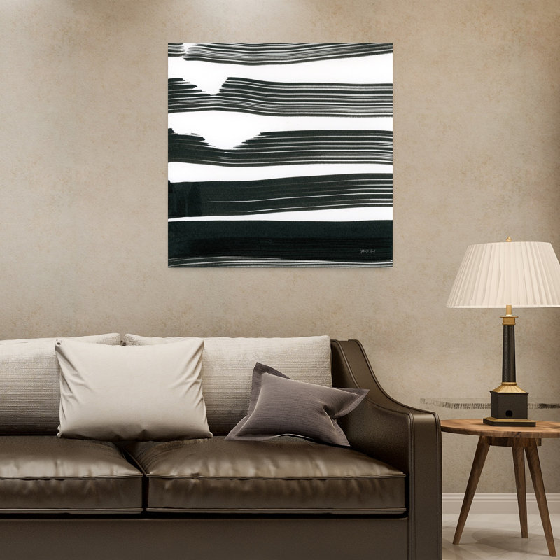 Négatif espace VI abstrait, art mural contemporain, H 32 po x l 32 po