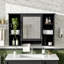Armoire de toilette murale 42 po 3-en-1, miroir haute définition avec tablette réglable et porte à fermeture en douceur-238893759