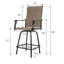 Ensemble de table et chaises de bar 3 pièces Sour Citrus