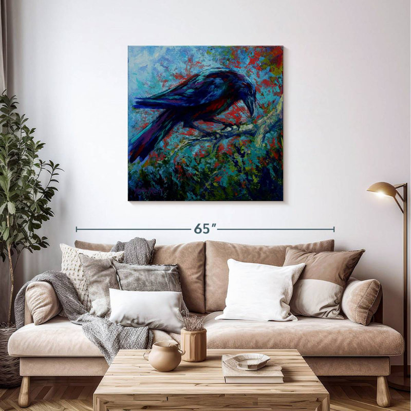 Crowle Raven, 39" H x 39" W