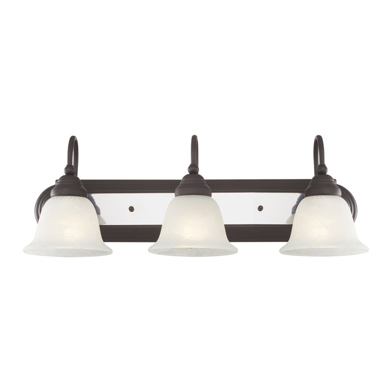 Belmont 3 - Light Dimmable Vanity Light, Bronze/Chrome