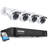 8CH DVR Security Camera System with 1TB HDD 1080P Outdoor Cameras Remote View Motion Sensor