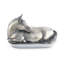 Equestrian Pewter Butter Dish