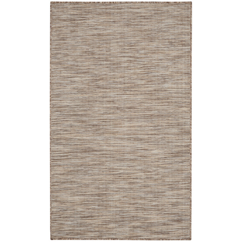 Tapis terre cuite intérieur / extérieur Lillehammer, Beige, Rectangulaire 3 pi x 5 pi