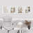 " Abstract Botanical Pictures Beige " 4 - Pieces-97782734-97782736