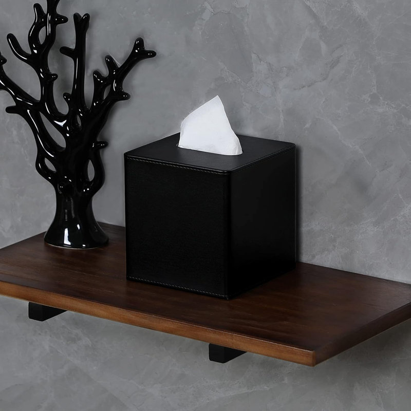 Tissue Box Cover, Black
