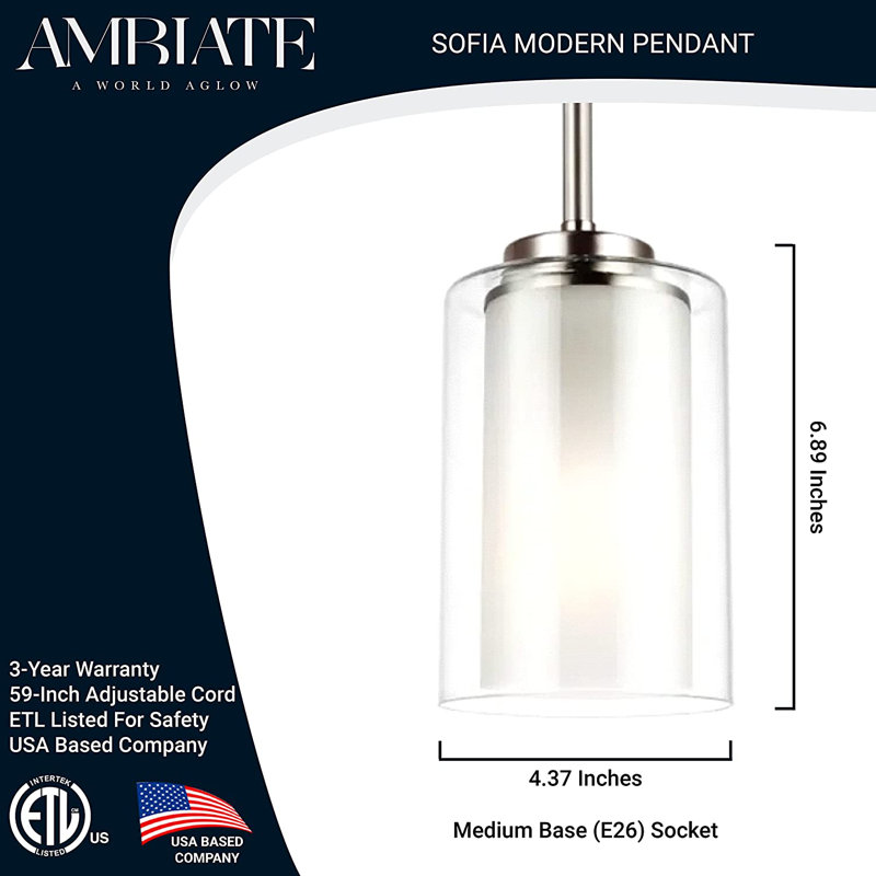 Luminaire suspendu à pot 1 lumière