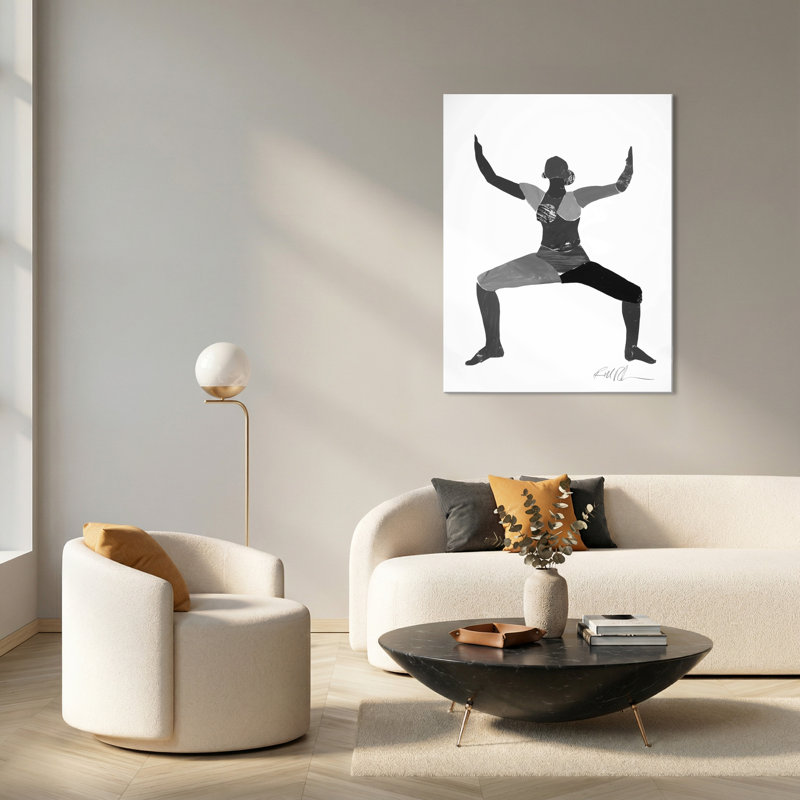 «Yoga Goddess» par Robert Robinson - peinture sur toile tendue