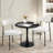 31.5" Round Dining Table, Top With Metal Base-1729952824