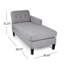 Chaise longue rembourrée Areti avec coussin amovible-854561213