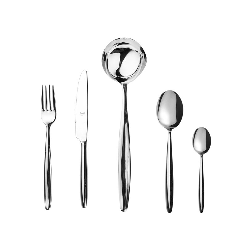 Ensemble de couverts Acqua avec couteaux H / H - 48 pièces - Acier inoxydable