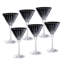 Colored Martini Cocktail Glass - Assorted Colors -Champagne Glasses -Set of 6 -7 Oz.- Made in Europe-459073682