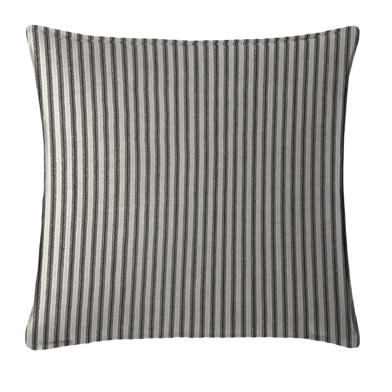 Coussin décoratif en coton Gesto, Noir/naturel