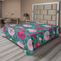 Rose, magenta, bleu ardoise / floral