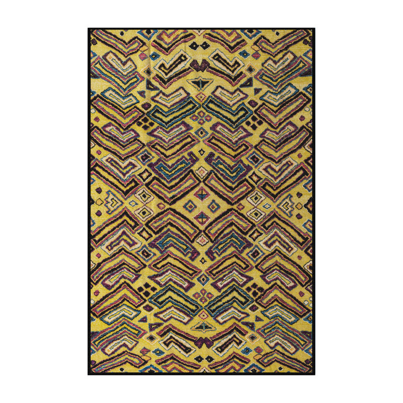 Abstract Indoor Rug, Rectangle 5' x 7'