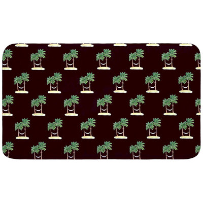 Tapis de bain Palmiers et singes