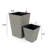 2-Pack Smart Self-Watering Square Planter For Indoor And Outdoor - Hand Woven Wicker-2041297512