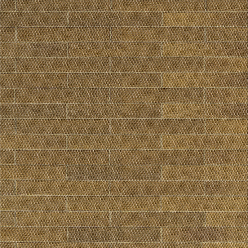 Tapis brun à motif géométrique Schaible, Carré 7 pi