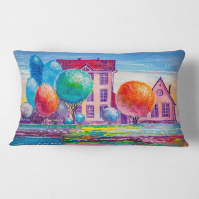 Housse et insert de coussin rectangulaire Daydream House in the Village