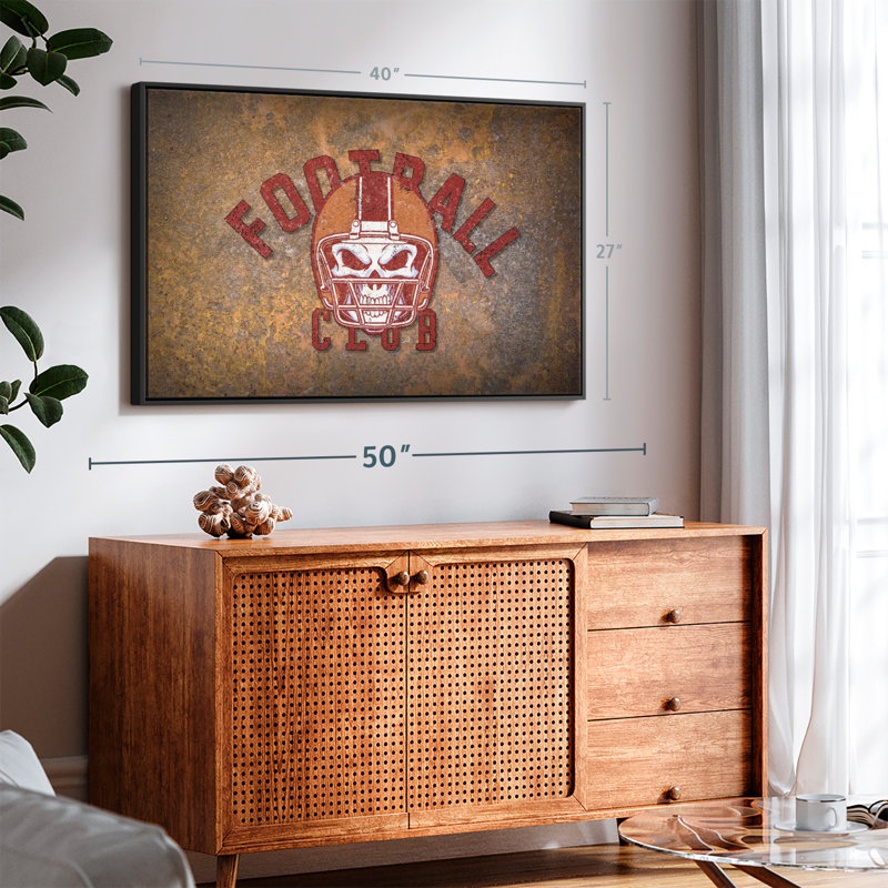 Sports «Football Club Canvas Print», H 27 po x l 40 po