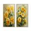 Ensemble de 2 pièces d'art jaune jaune et vert, Morning Glory I - Morning Glory-1974105232-1974105238