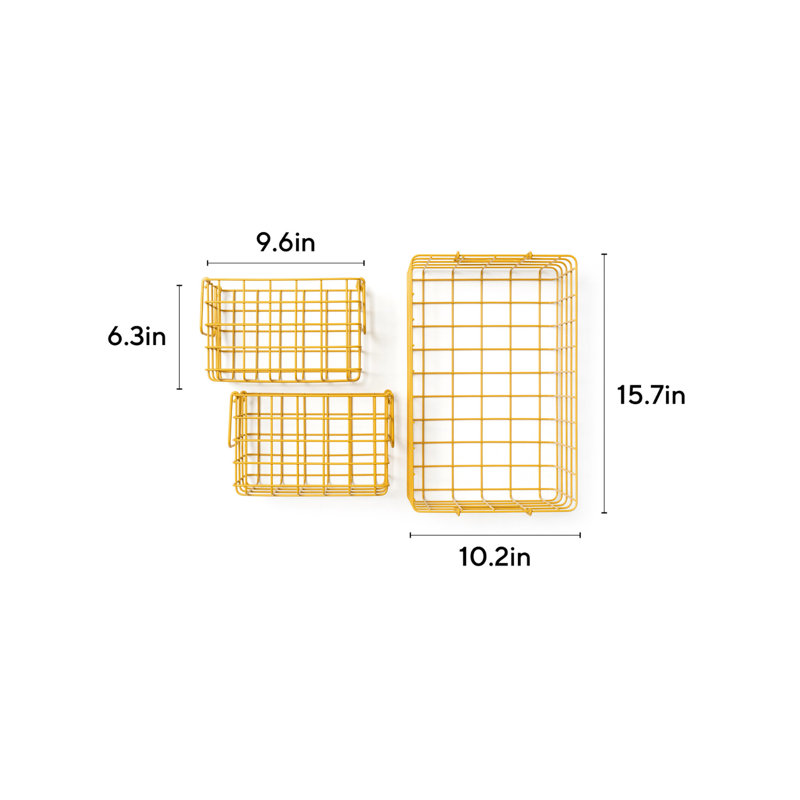 Organize + Display Box Set, Mustard
