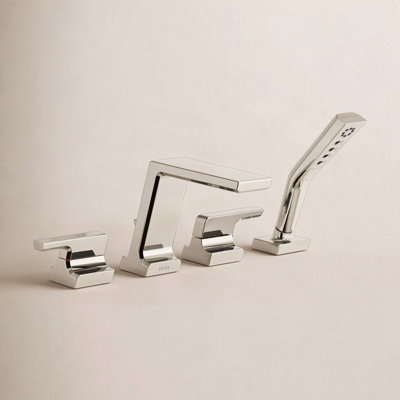 Pivotal® Deck-Mounted Tub Filler with Handshower