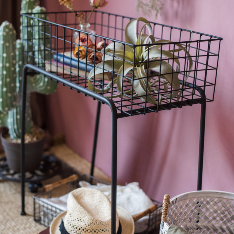 Eoin Plant Stand 1 Tier Set of 2, 24.4" H x 21.3" L x 10.6" D