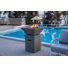 Bol à feu carré 27 "avec base piédestal Rockland