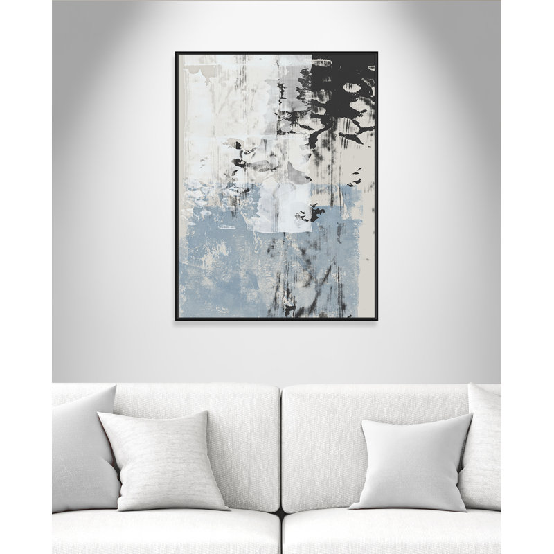 «Reflections In Blue II» par Isabelle Z, Noir, H 49,5 po x l 37,5 po