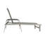 Méridienne d'extérieur avec cadre en aluminium antirouille et fauteuil inclinable en osier avec accoudoirs pour patio (sans parasol)-1803705643-1768005328