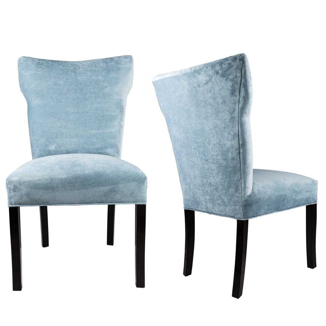 Canonbury Carleton Wing Back Upholstered Parsons Chair (Set of 2) Winston Porter