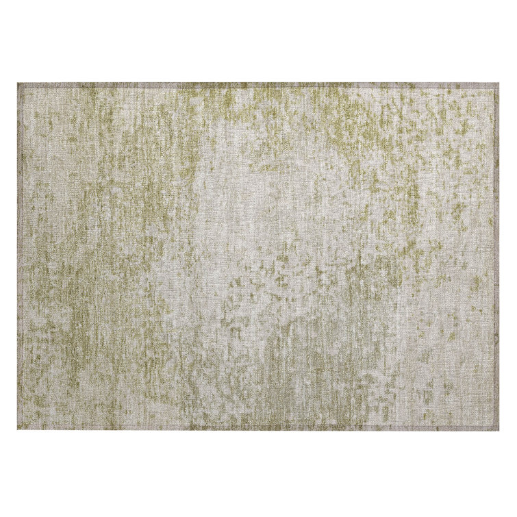 Machine Washable Indoor/Outdoor Xhevrie Beige Rug